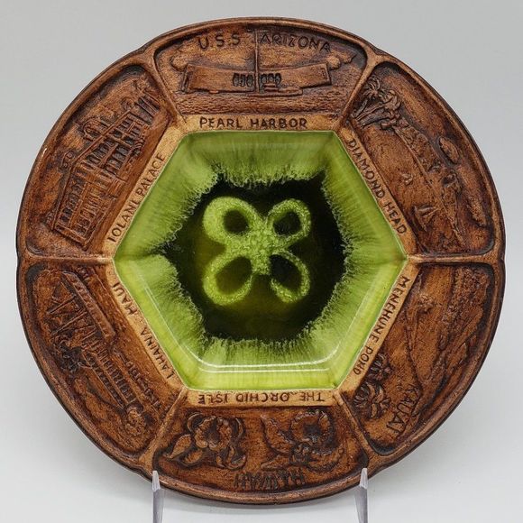 Treasure Craft of Hawaii Vintage Souvenir Ashtray or Decorative Dish - Picture 10 of 10